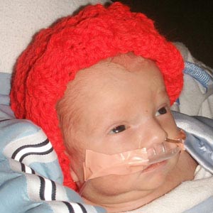 Benjamin knitted red hat